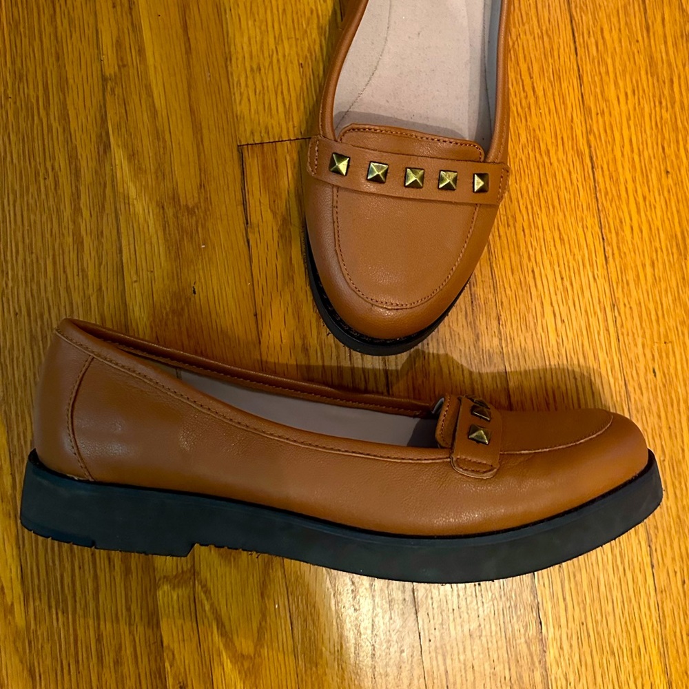 Tan Brown Soft Sole Comfy Women’s Loafer Shoe